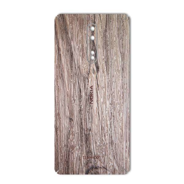 MAHOOT Walnut Texture Sticker for Nokia 8، برچسب تزئینی ماهوت مدل Walnut Texture مناسب برای گوشی Nokia 8