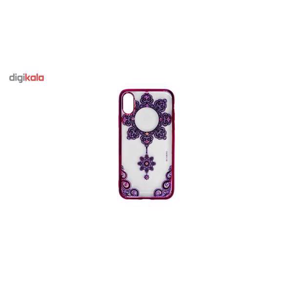 کاور طرح شیشه ای مدل DC-M28 مناسب برای گوشی موبایل آیفون X
