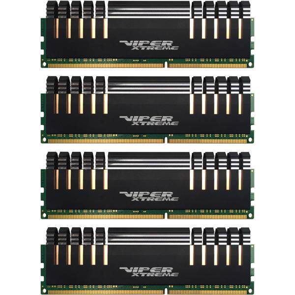 Patriot Viper Extreme DDR4 2400 CL15 Quad Channel Desktop RAM - 32GB، رم دسکتاپ DDR4 چهارکاناله 2400 مگاهرتز CL15 پتریوت مدل Extreme Viper ظرفیت 32 گیگابایت