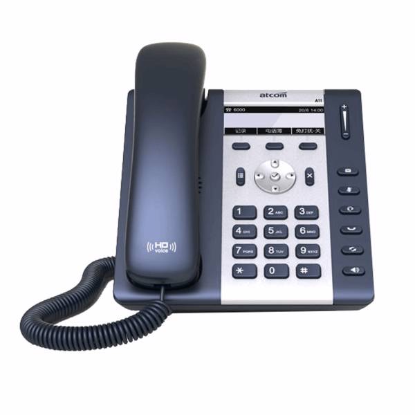 ATCOM A11 Single SIP Account Entry-Level Business IP Phone، تلفن تحت شبکه اتکام مدل A11 با یک اکانت SIP