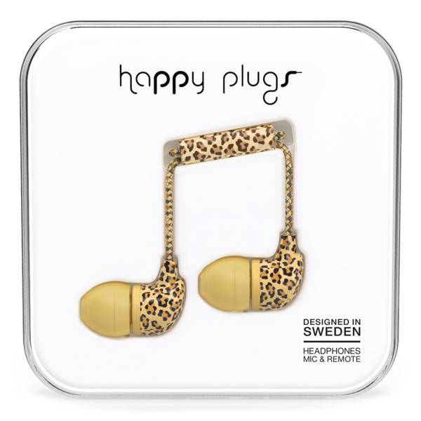 Happy Plugs Leopard In-Ear Headphone، هدفون توگوشی هپی پلاگز مدل Leopard