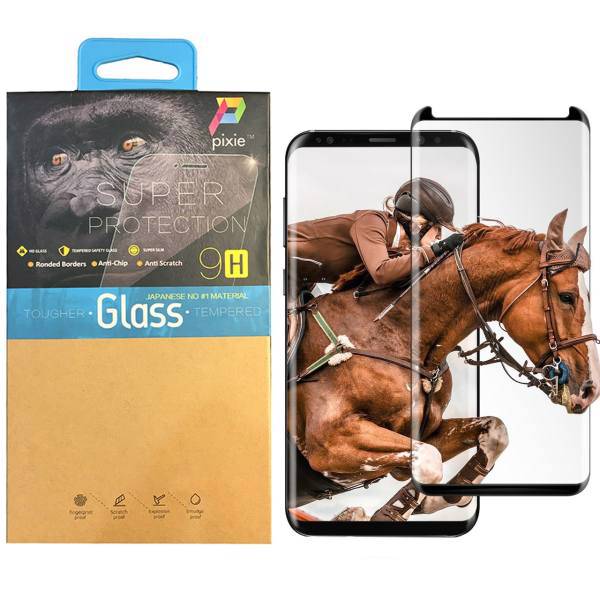 Pixie Short 3D Full Glue Glass Screen Protector For Samsung S8 Plus، محافظ صفحه نمایش تمام چسب شیشه ای پیکسی مدل Short 3D مناسب برای گوشی سامسونگ S8 Plus