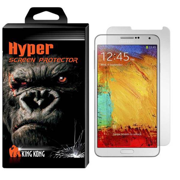 Hyper Protector King Kong Glass Screen Protector For Samsung Galaxy Note 3، محافظ صفحه نمایش شیشه ای کینگ کونگ مدل Hyper Protector مناسب برای گوشی سامسونگ گلکسی Note 3