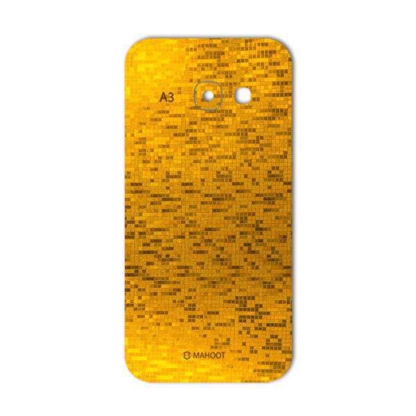 MAHOOT Gold-pixel Special Sticker for Samsung A3 2017، برچسب تزئینی ماهوت مدل Gold-pixel Special مناسب برای گوشی Samsung A3 2017