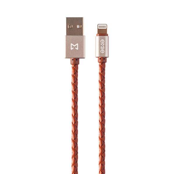 Emie Data Line Orange USB To Lighning Cable 1m، کابل تبدیل USB به لایتنینگ امی مدل Data Line Orange یک متر