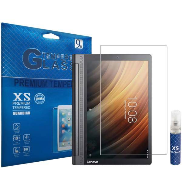 XS Tempered Glass Screen Protector For Lenovo Yoga Tab 3 Plus With XS LCD Cleaner، محافظ صفحه نمایش شیشه ای ایکس اس مدل تمپرد مناسب برای تبلت لنوو Yoga Tab 3 Plus به همراه اسپری پاک کننده صفحه XS