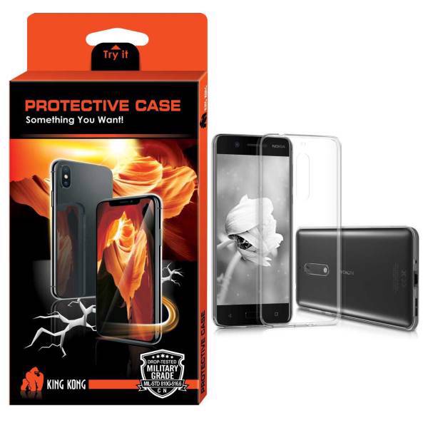 King Kong Protective TPU Cover For Nokia 5، محافظ صفحه نمایش شیشه ای کینگ کونگ مدل Hyper Protector مناسب برای گوشی Nokia 5