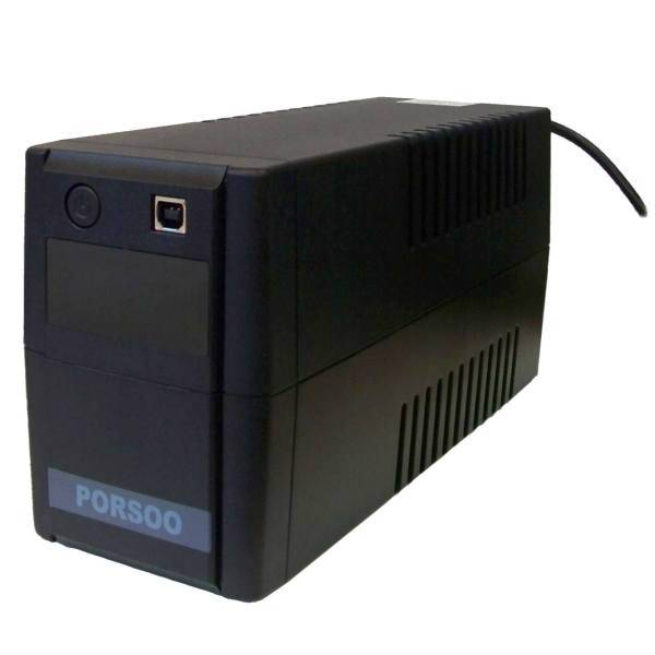 Porsoo PEC-AD1100.85B12VDC UPS 850VA 1 Internal Battery، یو پی اس پُرسو مدل PEC-AD1100.85B12VDC ظرفیت 850VA به همراه یک باتری داخلی
