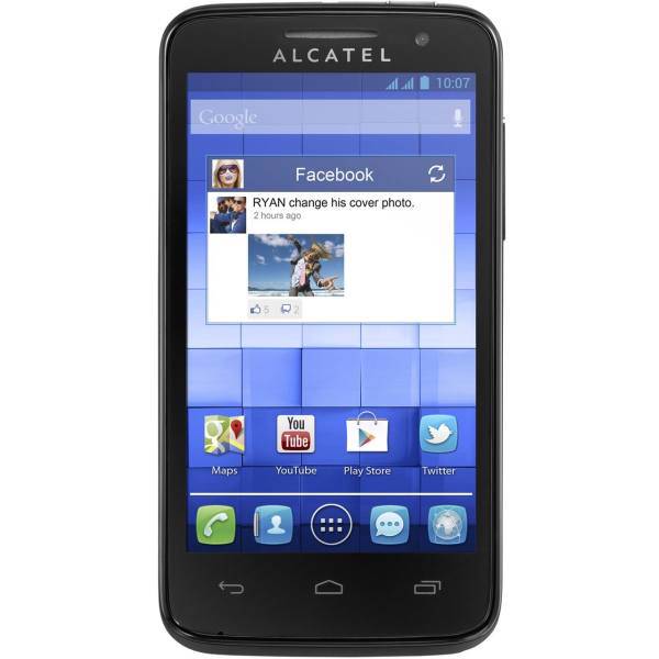 Alcatel One Touch MPop 5020D Dual SIM Mobile Phone، گوشی موبایل آلکاتل مدل One Touch MPop 5020D دو سیم‌کارت