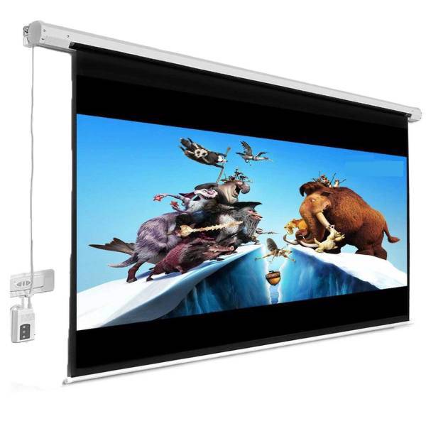 High quality Motorized Projector Screen 250x250، پرده نمایش برقی پروژکتور اسکوپ پارچه عالی سایز 250x 250