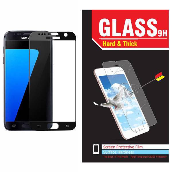 محافظ صفحه نمایش شیشه ای Hard and thick مدل full cover مناسب برای گوشی موبایل سامسونگ S7