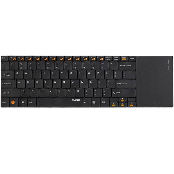 Rapoo E9180P Wireless Touch Keyboard، کیبورد بی‌سیم با تاچ‌پد لمسی رپو مدل E9180P
