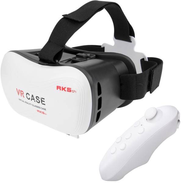 VR Case RK5th Virtual Reality Headset With Remote Control، هدست واقعیت مجازی وی آر کیس مدل RK5th همراه با ریموت کنترل