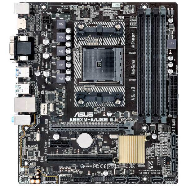 ASUS A88XM-A-USB 3.1 Motherboard، مادربرد ایسوس مدل A88XM-A-USB 3.1