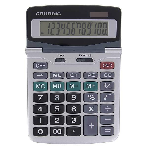 Grundig 12 Digit Dual Power Calculator، ماشین حساب گروندیگ مدل 12Digit