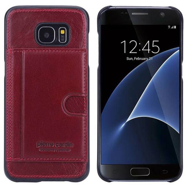 Pierre Cardin PCL-P17 Leather Cover For Samsung Galaxy S7 Edge، کاور چرمی پیرکاردین مدل PCL-P17 مناسب برای گوشی سامسونگ گلکسی S7 Edge