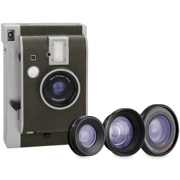 Lomography Lomo Instant Oxford Camera With Lenses، دوربین چاپ سریع لوموگرافی مدل Oxford به همراه سه لنز