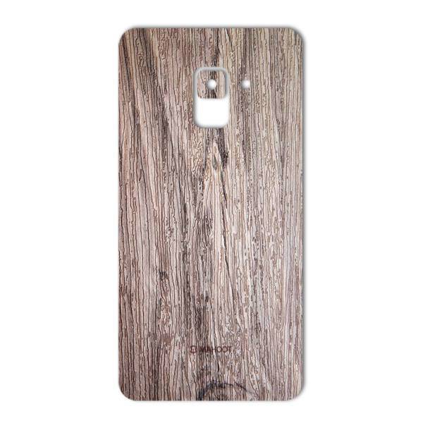 MAHOOT Walnut Texture Sticker for Samsung A8 2018، برچسب تزئینی ماهوت مدل Walnut Texture مناسب برای گوشی Samsung A8 2018