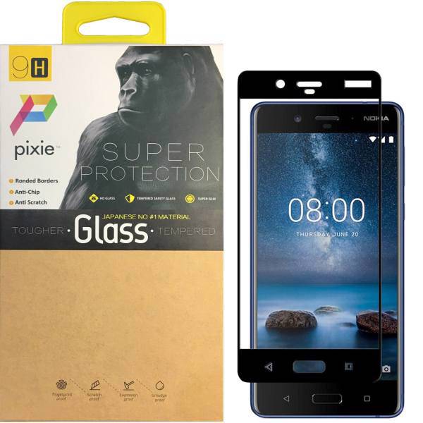 Pixie 5D Full Glue Glass Screen Protector For Nokia 8، محافظ صفحه نمایش شیشه ای پیکسی مدل 5D مناسب برای گوشی نوکیا 8