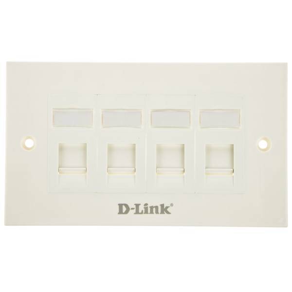D-Link NFP-0WHI41 Quad Port Face Plate، فیس پلیت چهار پورت دی-لینک مدل NFP-0WHI41