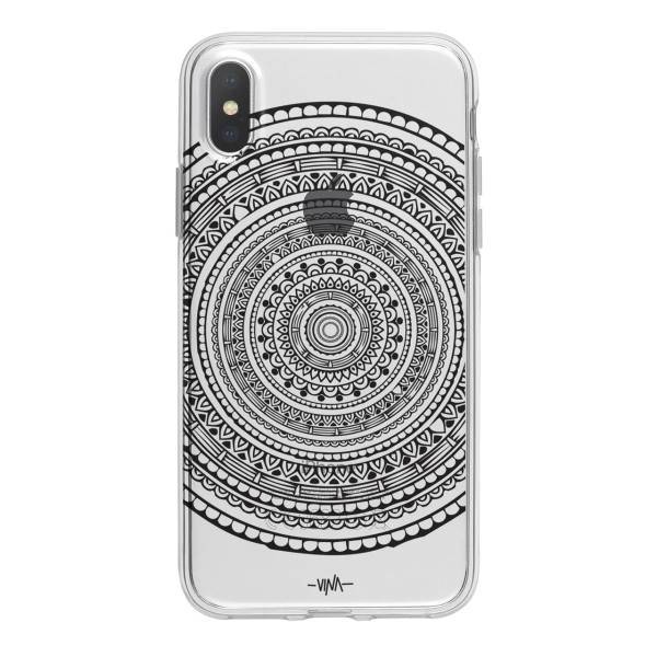 Black Mandala Case Cover For iPhone X / 10، کاور ژله ای وینا مدل Black Mandala مناسب برای گوشی موبایل آیفون X / 10
