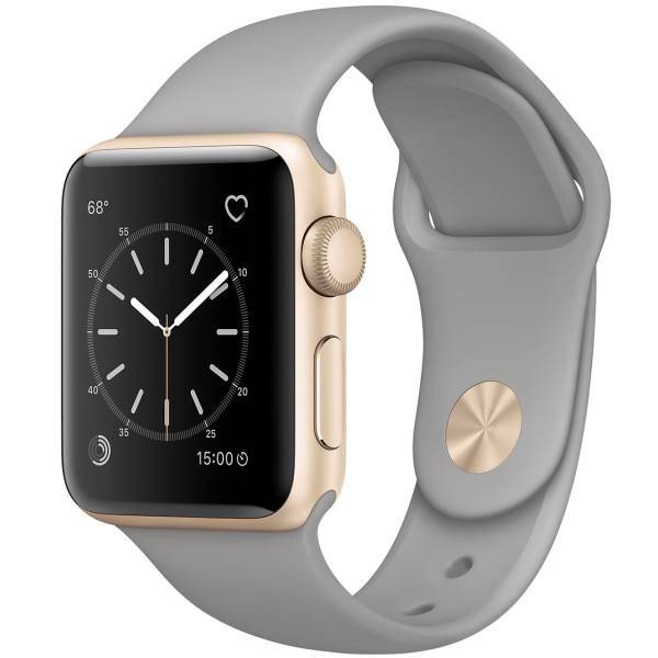 Apple Watch Series 1 38mm Gold Aluminum Case with Concrete Sport Band، ساعت هوشمند اپل واچ سری 1 مدل 38mm Gold Aluminium Case with Concrete Sport Band