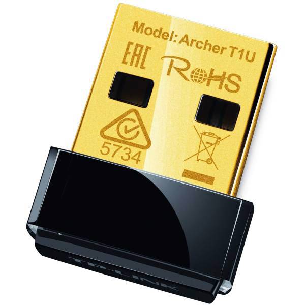 TP-LINK Archer-T1U Wireless AC450 USB Adapter، کارت شبکه USB بی‌سیم AC450 تی پی-لینک مدل Archer T1U