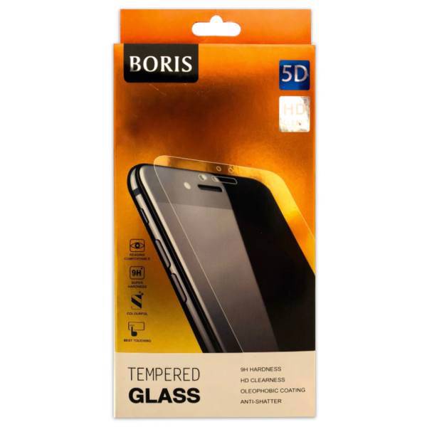 محافظ صفحه نمایش شیشه ای براق بوریس مدل FULL مناسب برای گوشی موبایل آیفون 7 پلاس و 8 پلاس