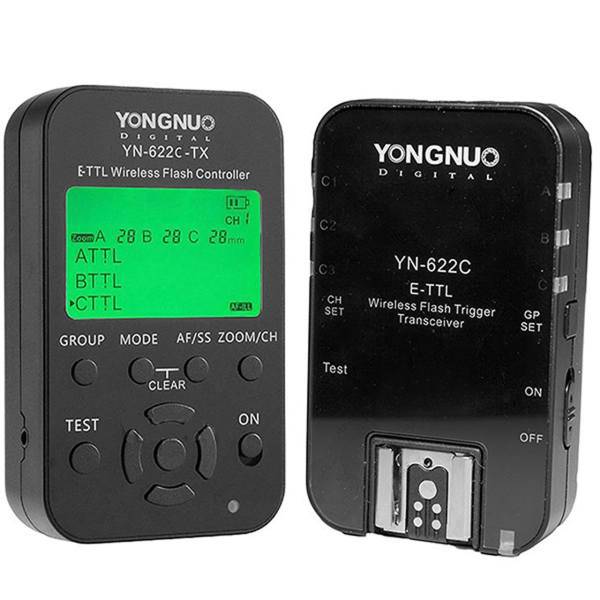 Yongnuo YN622C-KIT E-TTL، کنترل کننده فلاش وایرلس یونگنو مدل YN622C-KIT E-TTL مناسب برای دوربین های کانن