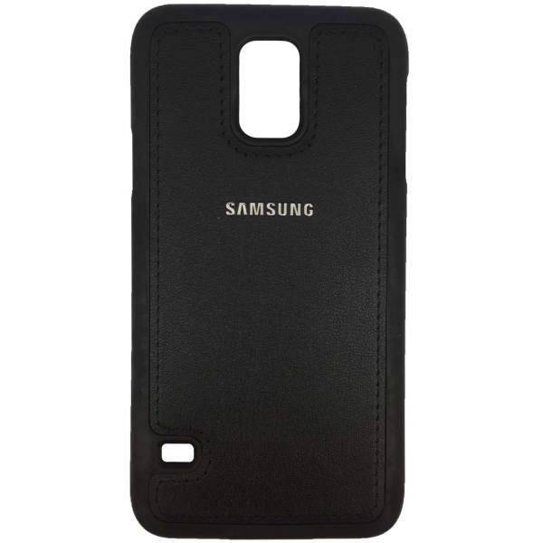 TPU Leather Design Cover For Samsung Galaxy S5، کاور ژله ای طرح چرم مناسب برای گوشی موبایل سامسونگ Galaxy S5