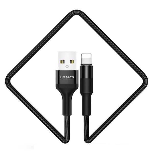 Usams U5 USB To Lightning Iphone Cable 1.2m، کابل تبدیل USB به لایتنینگ آیفون یوسمز مدل U5 به طول 1.2 متر
