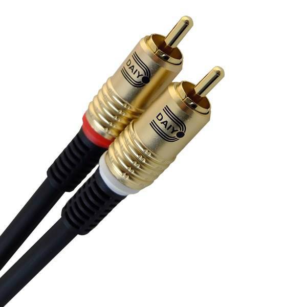 Daiyo Digital Multi-Perfect 2xRCA To 2xRCA Plugs TA5502 Cable 2.0m، کابل 2xRCA به 2xRCA دیجیتال دایو کد TA5502به طول 2.0 متر