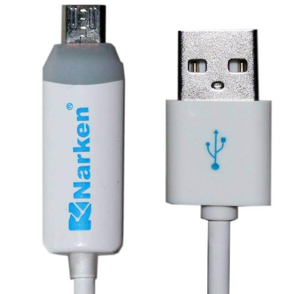 Narken PowerLine USB To microUSB Cable 1m، کابل تبدیل USB به Micro USB نارکن به طول 1 متر