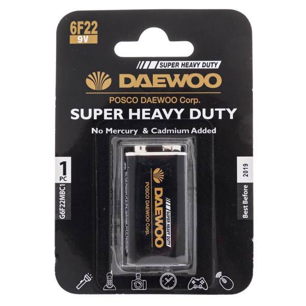 Daewoo Super Heavy Duty 9V Battery، باتری کتابی دوو مدل Super Heavy Duty