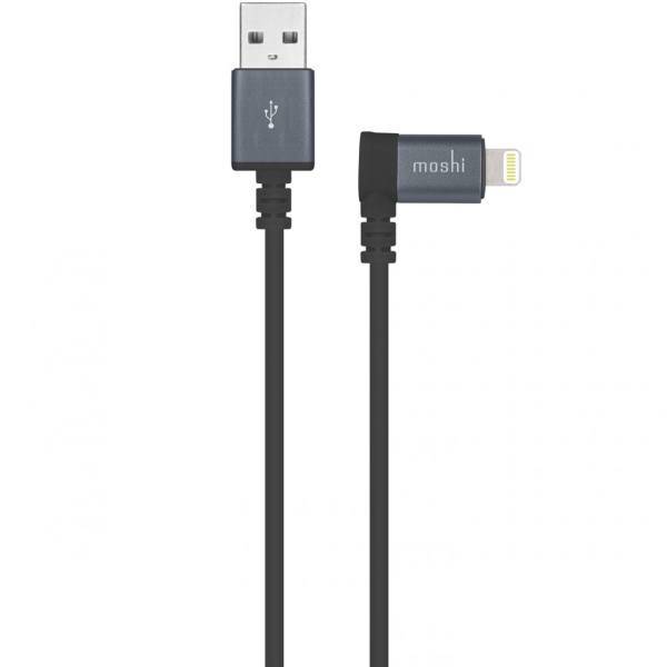 Moshi 90-degree USB To Lightning Cable 1.5m، کابل تبدیل USB به لایتنینگ موشی مدل 90-degree به طول 1.5 متر