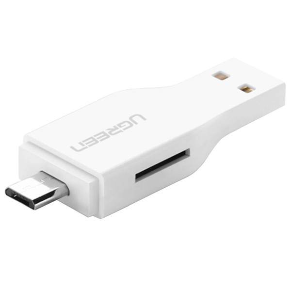 Ugreen 30358 USB 2.0 And microUSB OTG Card Reader، کارت خوان USB 2.0 و microUSB OTG یوگرین مدل 30358