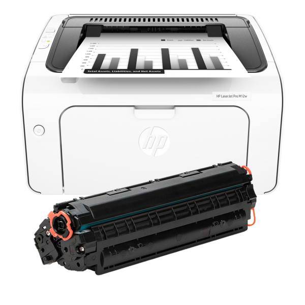 HP LaserJet Pro M12w Laser Printer، پرینتر لیزری اچ پی مدل LaserJet Pro M12W به همراه یک تونر اضافه