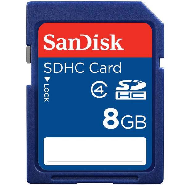 SanDisk Class 4 SDHC - 8GB، کارت حافظه SDHC سن دیسک کلاس 4 ظرفیت 8 گیگابایت