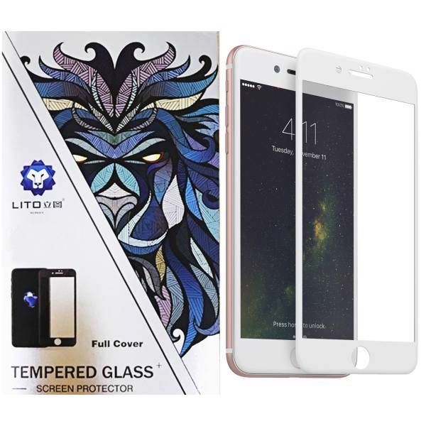 Lito 5D Glass Screen Protector For Apple iPhone 8 Plus، محافظ صفحه نمایش شیشه ای لیتوو مدل 5D مناسب برای اپل آیفون 8 پلاس