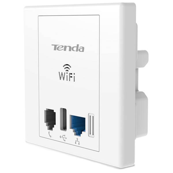Tenda W312A Wireless N300 Wall Plate Access Point، اکسس پوینت دیواری N300 تندا مدل W312A