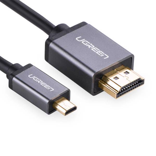 Ugreen HD109 Micro HDMI To HDMI Cable 1.5m، کابل تبدیل Micro HDMI به HDMI یوگرین مدل HD109 طول 1.5 متر