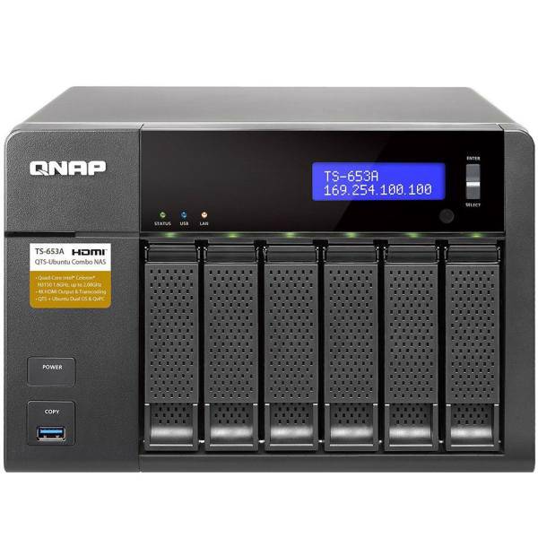 QNAP TS-653A NASiskless، ذخیره ساز تحت شبکه کیونپ مدل TS-653A بدون هارددیسک