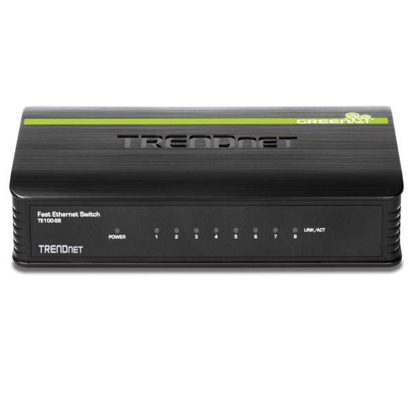 TRENDnet TE100-S8 8-Port Switch، سوییچ 8 پورت 10/100 دسکتاپی ترندنت مدل TE100-S8