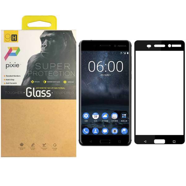 Pixie 5D Full Glue Glass Screen Protector For Nokia 6، محافظ صفحه نمایش شیشه ای پیکسی مدل 5D مناسب برای گوشی نوکیا 6