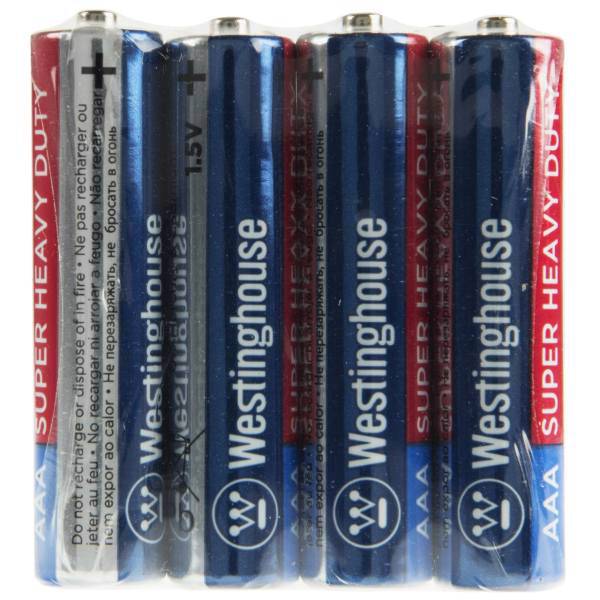 Westinghouse Super Heavy Duty AAA Battery Pack of 4، باتری نیم قلمی وستینگهاوس مدل Super Heavy Duty بسته 4 عددی