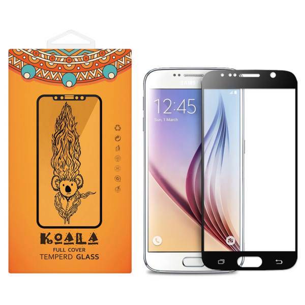 KOALA Full Cover Glass Screen Protector For Samsung Galaxy S7، محافظ صفحه نمایش شیشه ای کوالا مدل Full Cover مناسب برای گوشی موبایل سامسونگ Galaxy S7