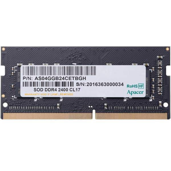 Apacer DDR4 2400MHz Single Channel Laptop RAM 8GB، رم لپ تاپ DDR4 تک کاناله 2400 مگاهرتز اپیسر ظرفیت 8 گیگابایت