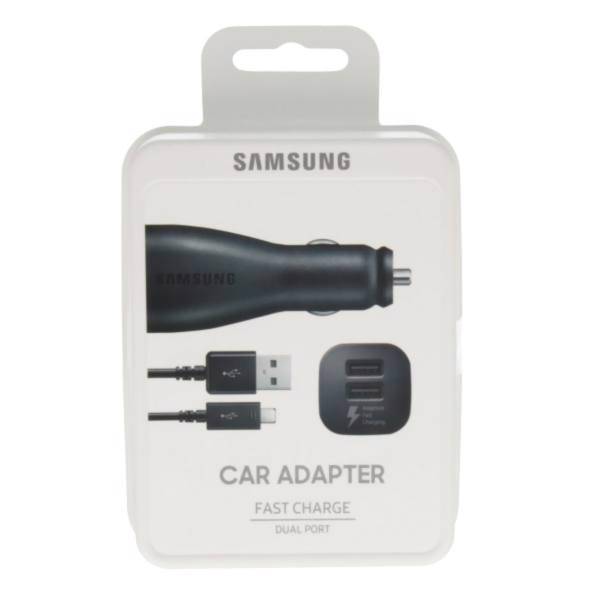Samsung EP-LN920BWEGWW Car Charger With MicroUSB Cable، شارژر فندکی سامسونگ مدل EP-LN920BWEGWW همراه با کابل MicroUSB