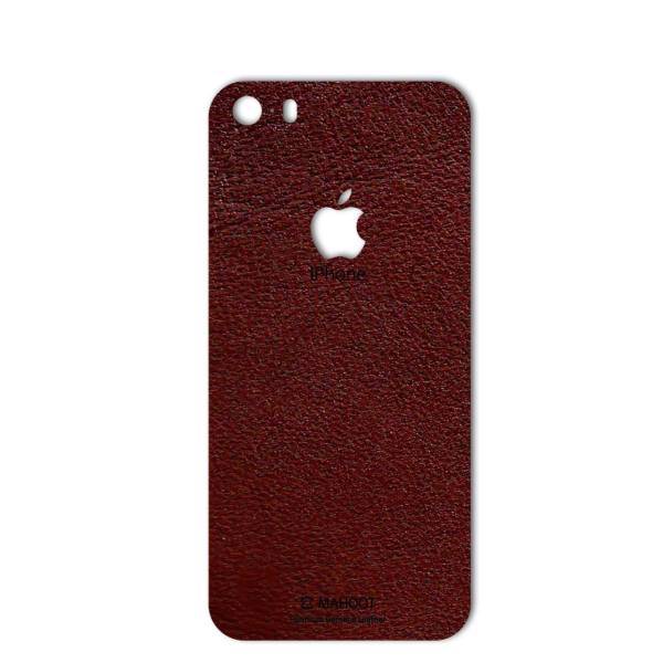 MAHOOT Natural Leather Sticker for iPhone 5s/SE، برچسب تزئینی ماهوت مدلNatural Leather مناسب برای گوشی iPhone 5s/SE