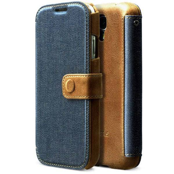 Zenus Denim Vintage Pocket Diary Samsung Galaxy S4 Case، کیف زیناس وینتیج پاکت دایری سامسونگ گلکسی اس 4
